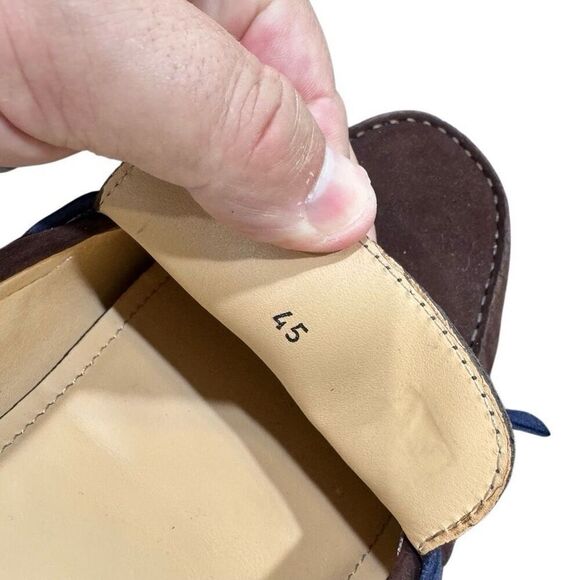 Viasinsa (Italy) Suede Leather Driving Loafers. Size 45/US 11.5 main image 6